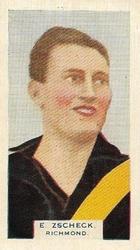 1933 Godfrey Phillips B.D.V. Victorian Footballers (A Series of 50) #6 Eric Zschech Front